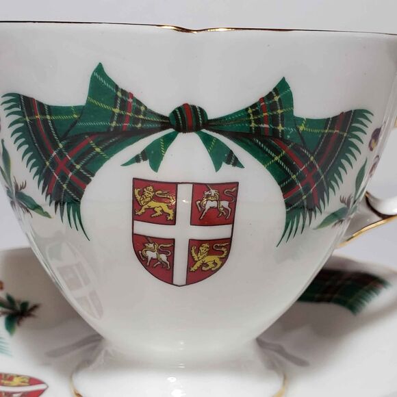 Royal Adderley Teacup and Saucer Newfoundland Tartan Vintage - Picture 3 of 8